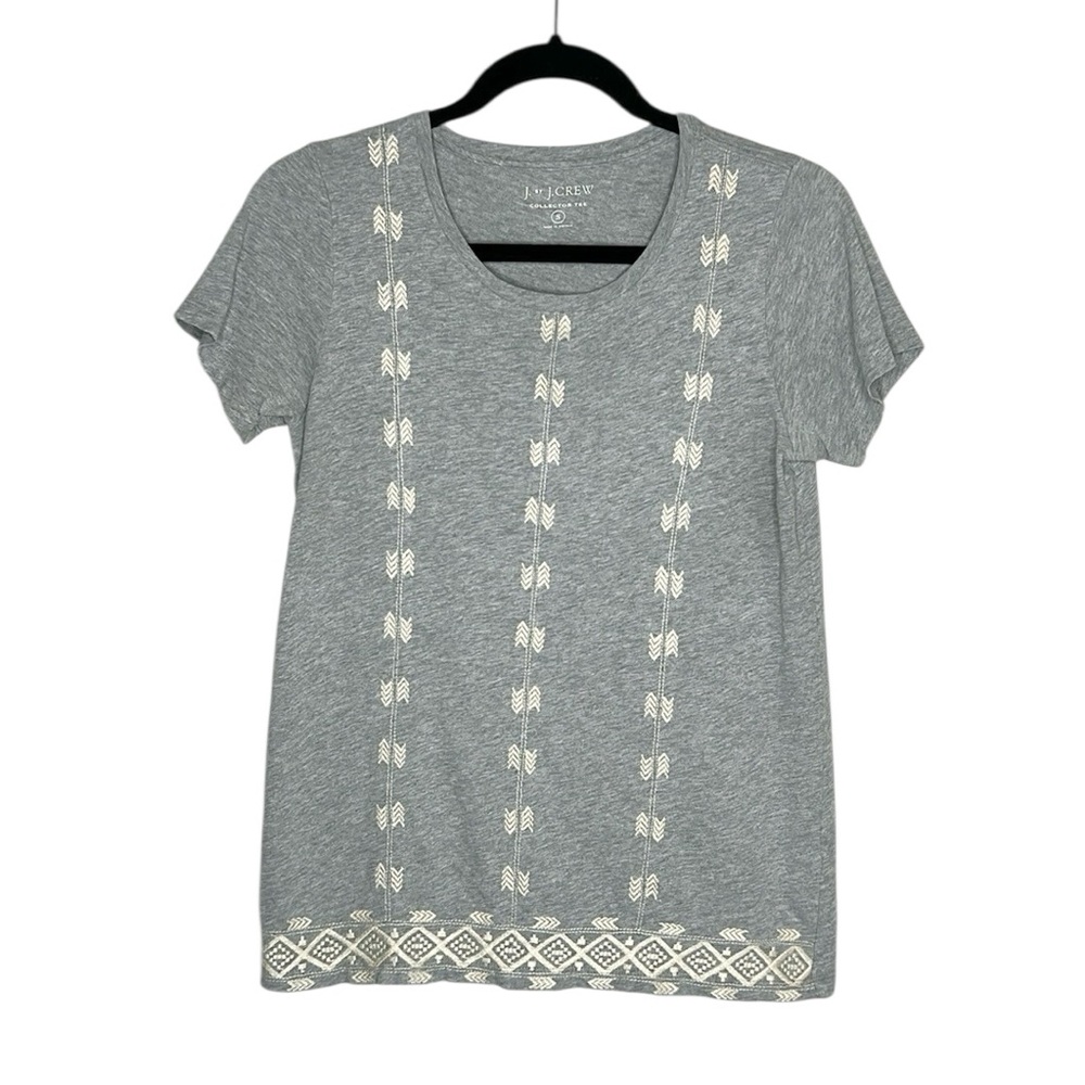 J by J. Crew Embroidered Collector Tee size Small